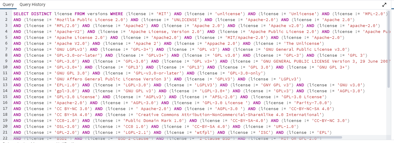 SQL Filter Abomination